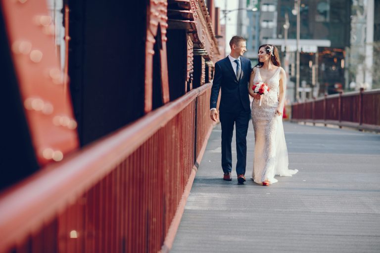 wedding in a city